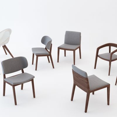 现代休闲椅组合