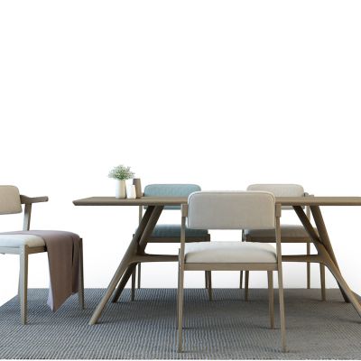 现代餐桌椅组合