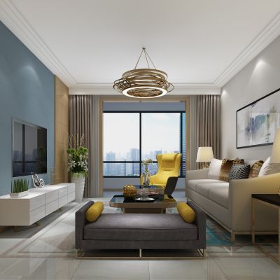 现代北欧客厅