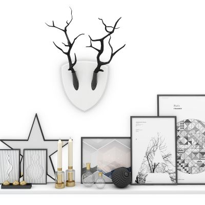 现代隔板摆件陈设