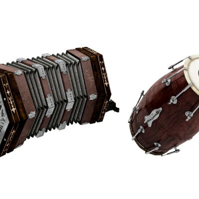 现代手风琴手鼓组合