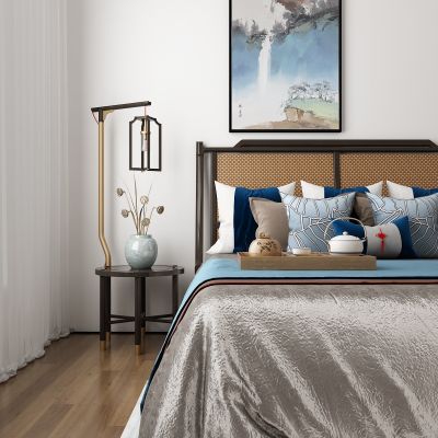 中式卧室双人床