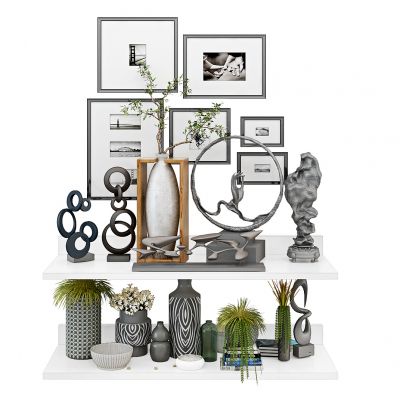 现代隔板摆件
