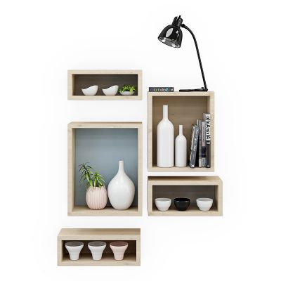 现代隔板摆件陈设