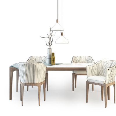 现代餐桌椅组合