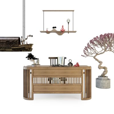 现代书桌椅组合