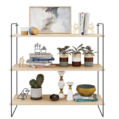 现代隔板摆件陈设