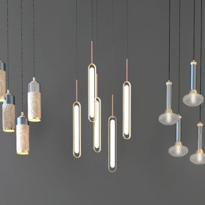 现代时尚吊灯灯具组合