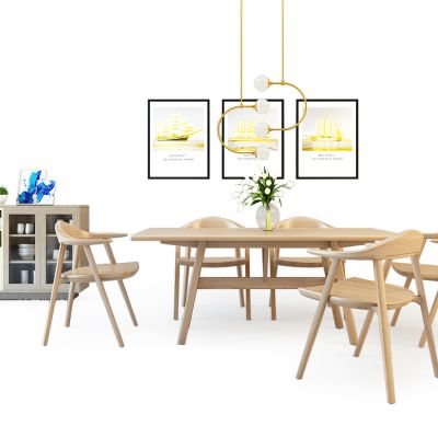 现代餐桌椅组合