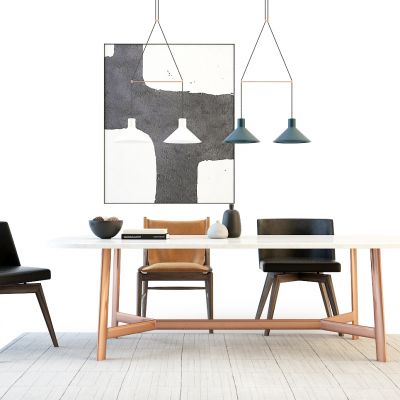 现代餐桌椅组合