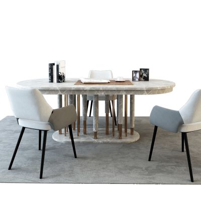 现代餐桌椅组合