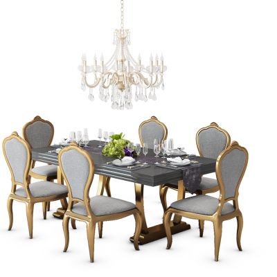 欧式餐桌椅组合