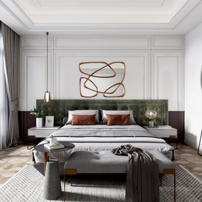 现代轻奢简欧式卧室