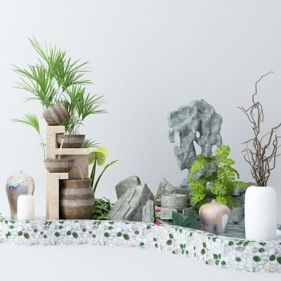 现代庭院景观水景