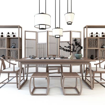 现代茶桌椅组合