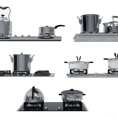现代厨房用具燃气灶不锈钢锅水壶灶具