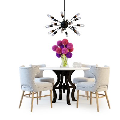 现代餐桌椅组合