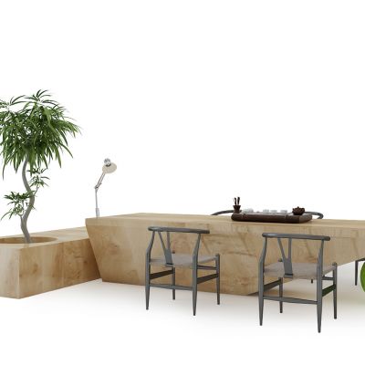 现代老板台茶桌