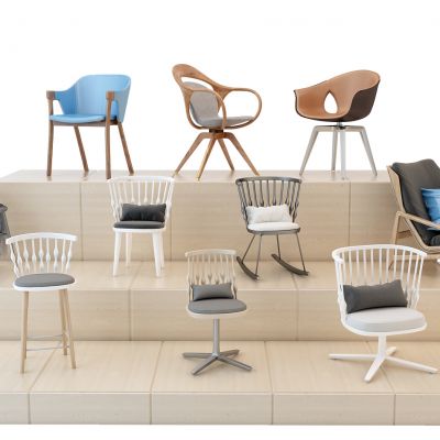 现代休闲椅组合
