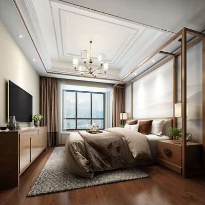 新中式卧室
