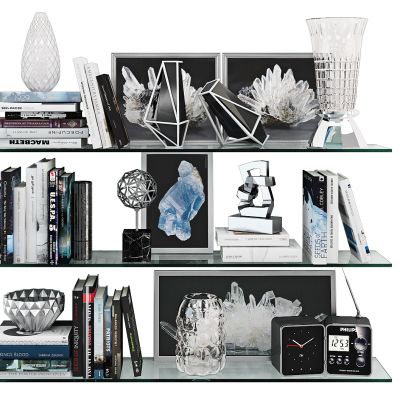 现代隔板摆件陈设