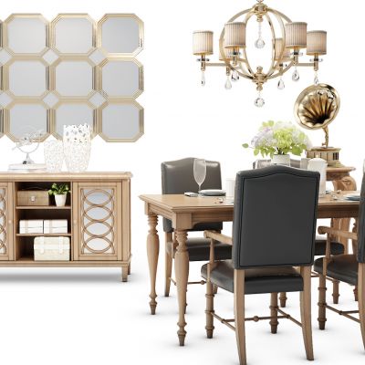 美式欧式餐桌椅