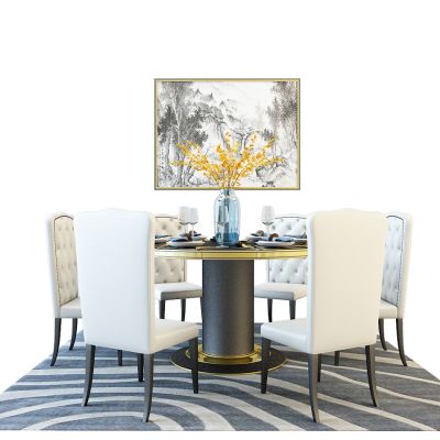 现代餐桌椅组合