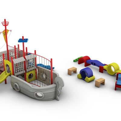 现代儿童玩具游乐设施