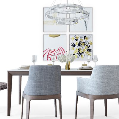 北欧现代餐桌椅组合
