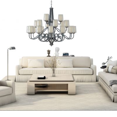 简欧沙发茶几组合