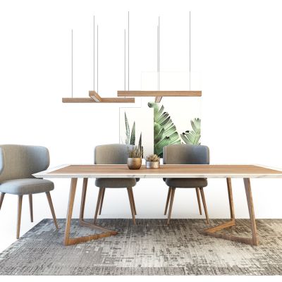 现代餐桌椅组合