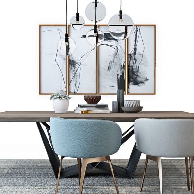 北欧现代餐桌椅