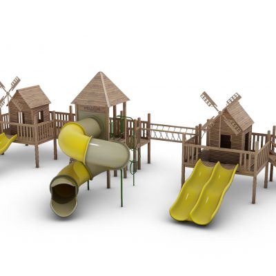 现代儿童玩具游乐设施
