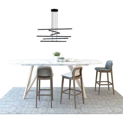 现代餐桌椅组合