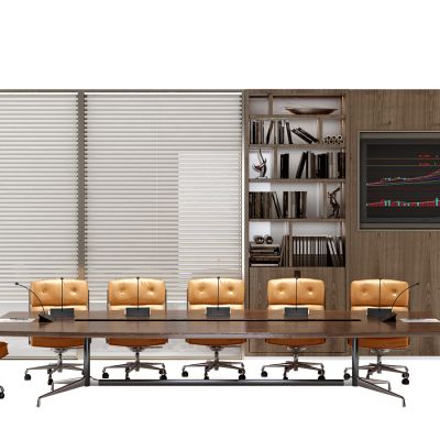 现代会议室桌椅组合