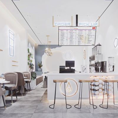 现代甜品奶茶店