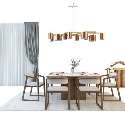 现代中式餐桌椅组合