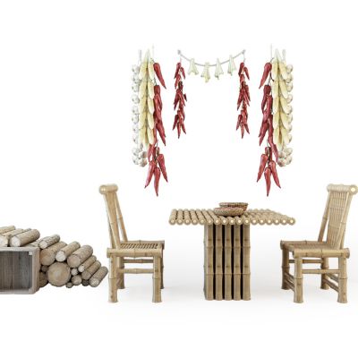 现代餐桌椅组合