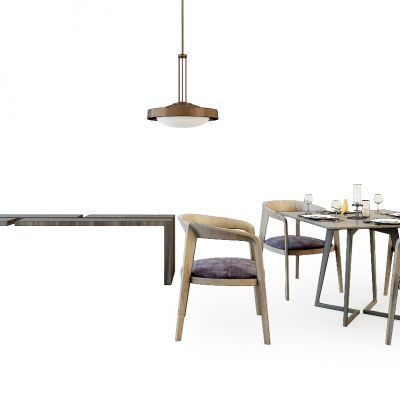 现代餐桌椅组合