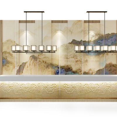 新中式吧台组合