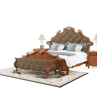 欧式卧室双人床