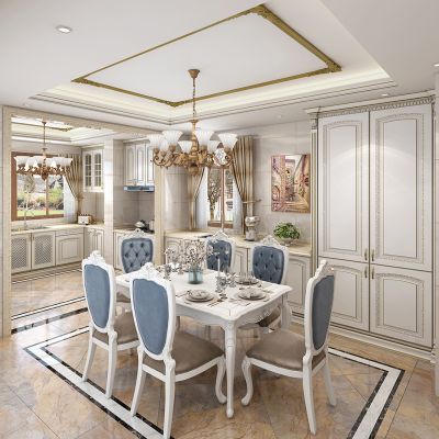 欧式法式餐厅厨房