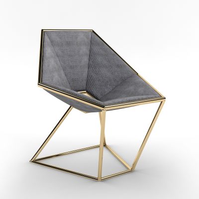 现代金属休闲椅