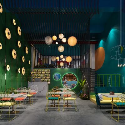 现代海鲜餐馆餐厅