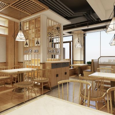 新中式粥铺餐厅小吃店