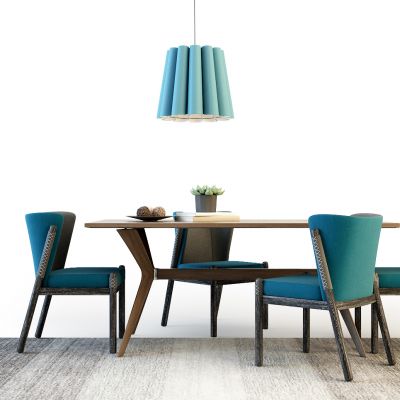 现代餐桌椅组合