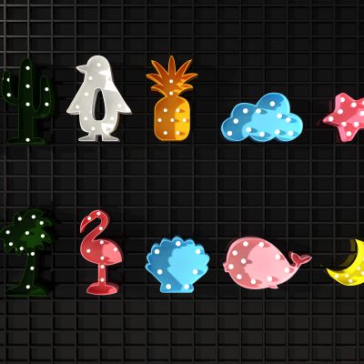 现代咖啡厅餐厅酒吧夜店霓虹灯管节日彩灯