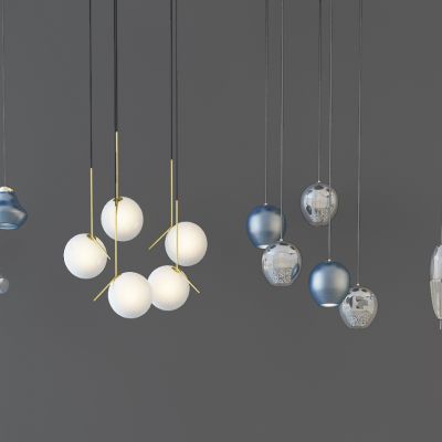 现代时尚吊灯灯具组合