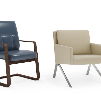 现代椅子办公椅弓字椅