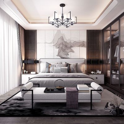 新中式卧室主人房